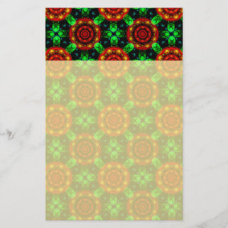 Papelaria Padrão Abstrato Floral Moderno Boho Elegante #504