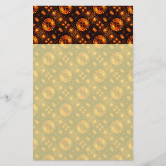 Papelaria Padrão de Arte Abstrata Boho Moderno Elegante Dour