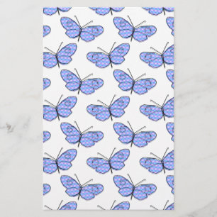 Papelaria Padrão de Borboleta Cósmica