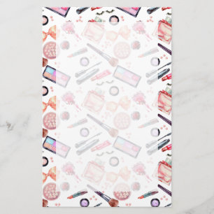 Papelaria Padrão de Composição de Cores Aquáticas