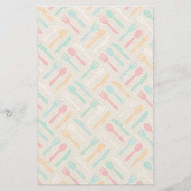 Papelaria Padrão de cozinha 3 (Frente)