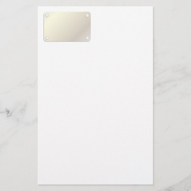Papelaria Padrão de diamante metálico (Frente)