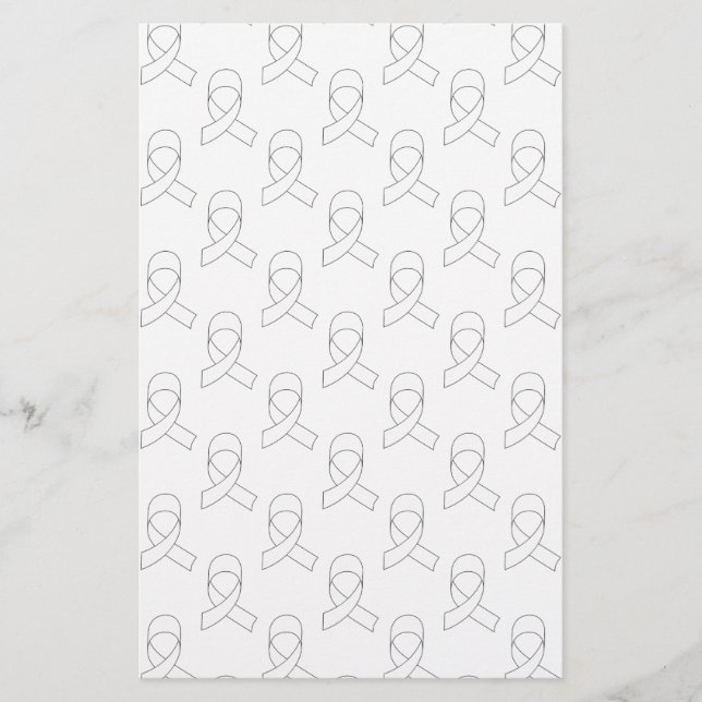 Papelaria Padrão de Fita Branca (Frente)