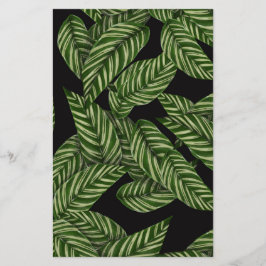 Papelaria Padrão de Folhas Tropicais