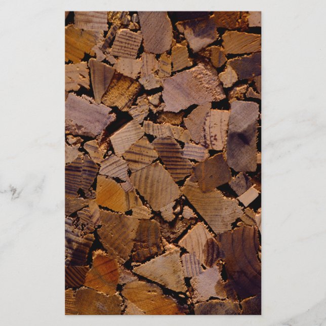 Papelaria Padrão de latido de madeira de madeira russa de ma (Frente)