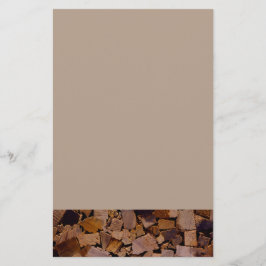 Papelaria Padrão de latido de madeira de madeira russa de ma