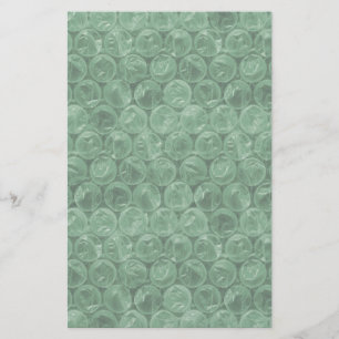 Papelaria Padrão de quebra de bolha verde