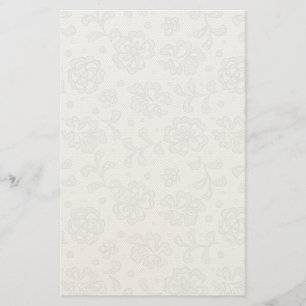 Papelaria Padrão de rendas, colheita de flores 1