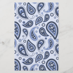 Papelaria Padrão de salto azul