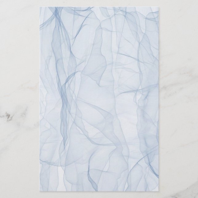 Papelaria Padrão de Sombra Azul (Frente)