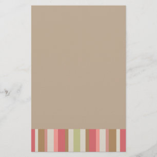 Papelaria Padrão de Stripes de Paprika