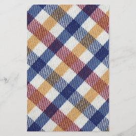 Papelaria Padrão de Tartan multicolorido