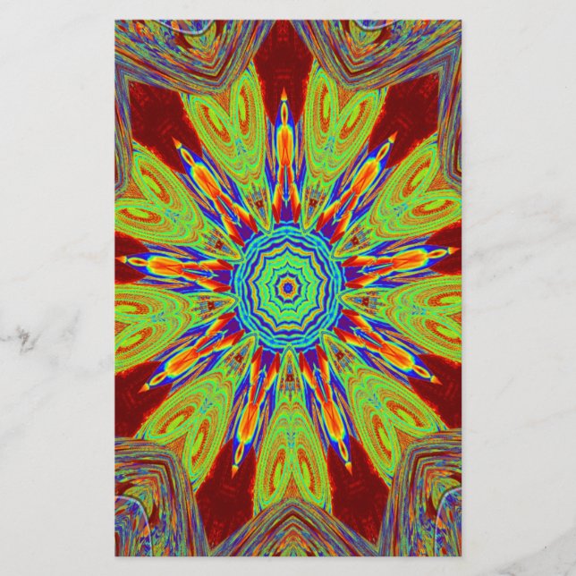 Papelaria Padrão étnico europeu da Ásia africana (Frente)