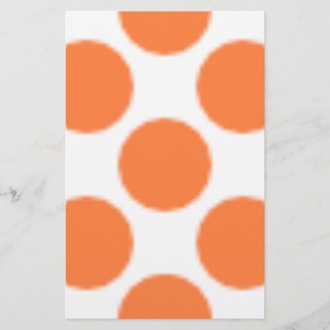 Papelaria Padrão - Laranja Dot (Frente)