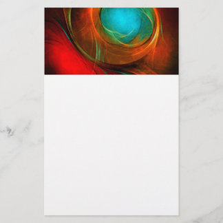Papelaria Padrão Legal de Abstrato de Arte Fina Azul Moderna