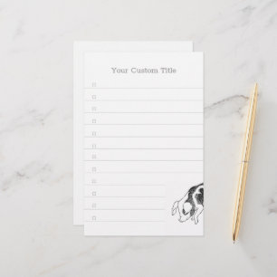 Papelaria Padrão Minimalista de Linha de Porco Cottagecore V