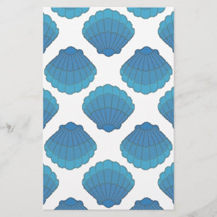 Papelaria Padrão Mosaico Azul