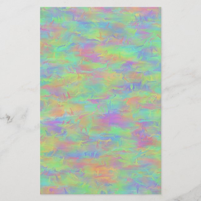 Papelaria Padrão Multicolorido Abstrato (Frente)