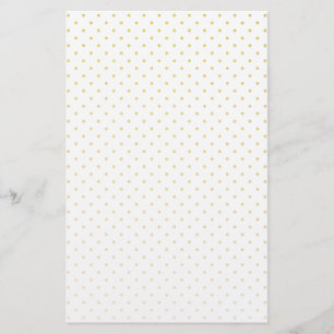 Papelaria Padrão Polkadot Minúsculo de Folha de Ouro