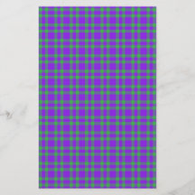 Padrão Xadrez Verde Roxo
