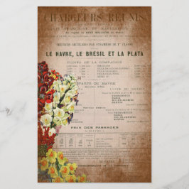 Papelaria Página de criação do Diário de jornal francês Vint