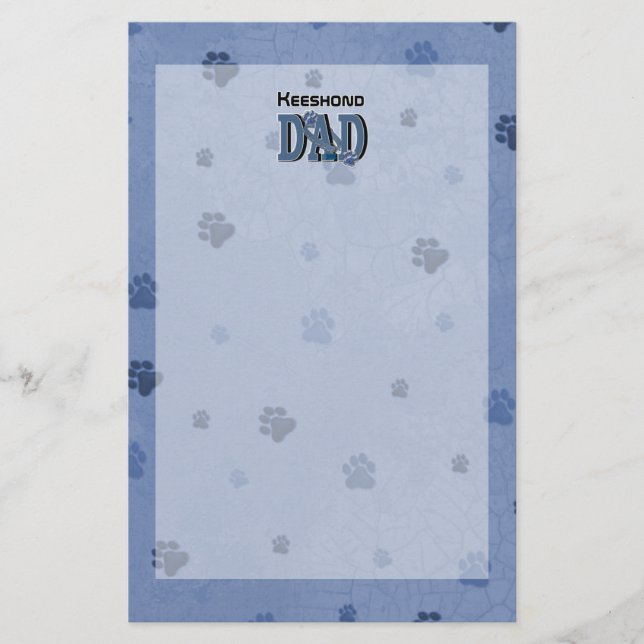 Papelaria PAI do Keeshond (Frente)
