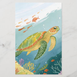 Papelaria Painting Turtle