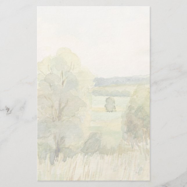 Papelaria Paisagem de Aquarela (Frente)