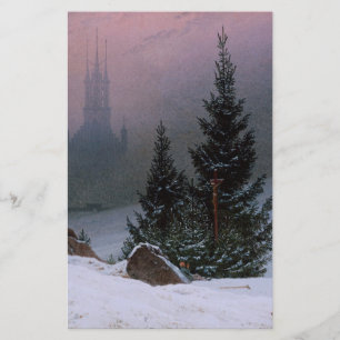 Papelaria Paisagem de inverno (por Caspar David Friedrich)