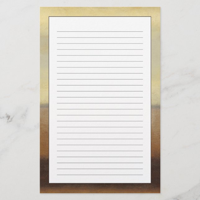 Papelaria Paisagem Solitária do Deserto por Norman Wyatt (Frente)