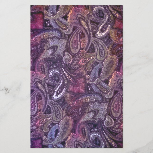 Papelaria Paisley comum 3 (Frente)