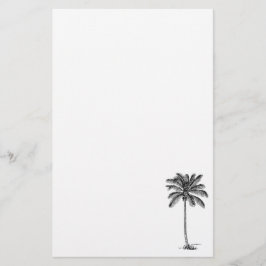 Papelaria Palmeira de Coco Tema de Praia Tropical