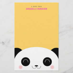 Papelaria Panda bonito do Peekaboo de Kawaii