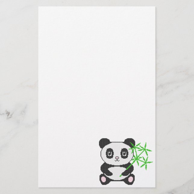 Papelaria Panda engraçada (Frente)