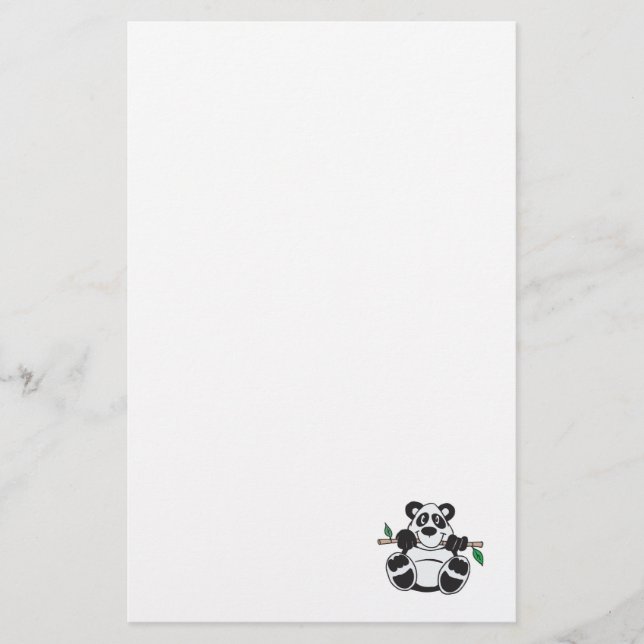 Papelaria panda fofa pendurada no galho (Frente)