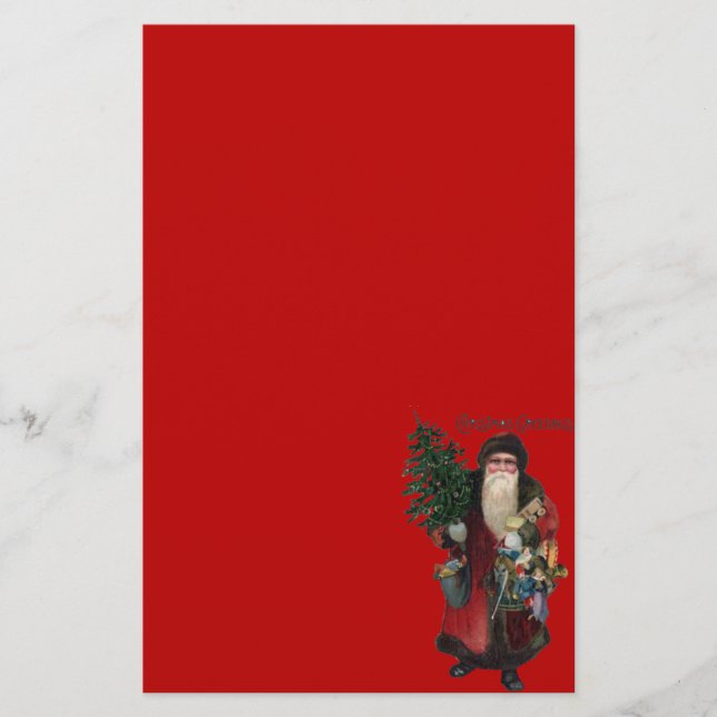 Papelaria Papai Noel antigo e movido (Frente)