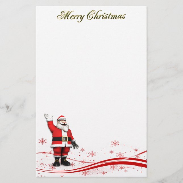 Papelaria Papai Noel e Feliz Natal (Frente)