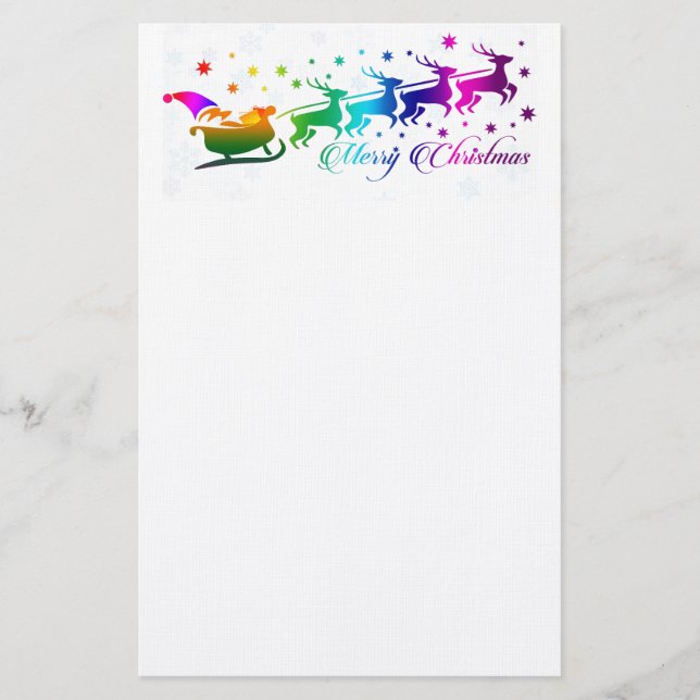 Papelaria Papais noeis e Sleigh (Frente)