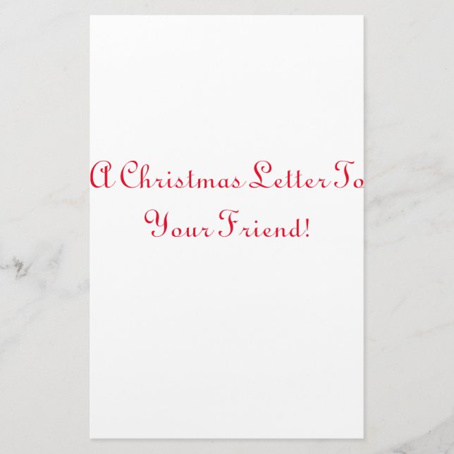 Papelaria Papel Carta Natal (Frente)