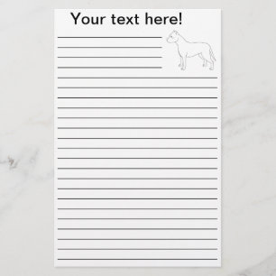 Papelaria Papel de carta alinhado APBT