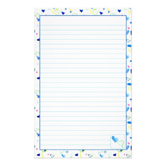 Papelaria Papel De Carta Alinhado Da Letra Dos Coracoes Zazzle Com Br Com dois tons de cinza claro e linhas na. papelaria papel de carta alinhado da letra dos coracoes