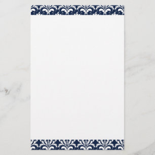Papelaria Papel de carta azul-marinho e preto branco