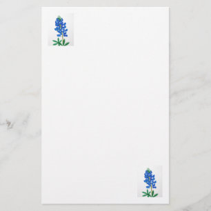 Papelaria Papel de carta Bluebonnet com uma estrela