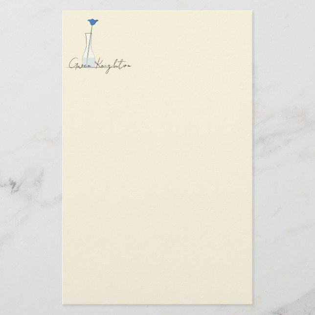 Papelaria Papel de Carta Bud Vase (Frente)