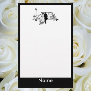 Papelaria Papel de carta casamento vintage