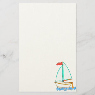 Papelaria Papel de carta colorida para embarcação de vela 1