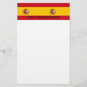 Papelaria Papel de carta com bandeira de Espanha