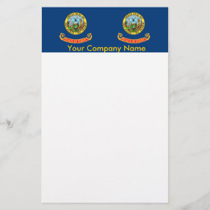 Papelaria Papel de carta com bandeira de Idaho