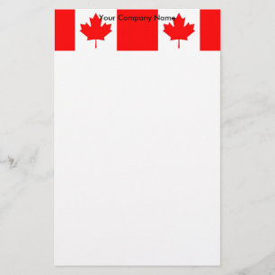 Papelaria Papel de carta com bandeira do Canadá