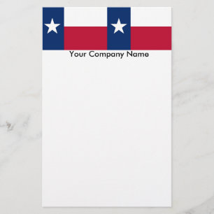 Papelaria Papel de carta com bandeira do Texas